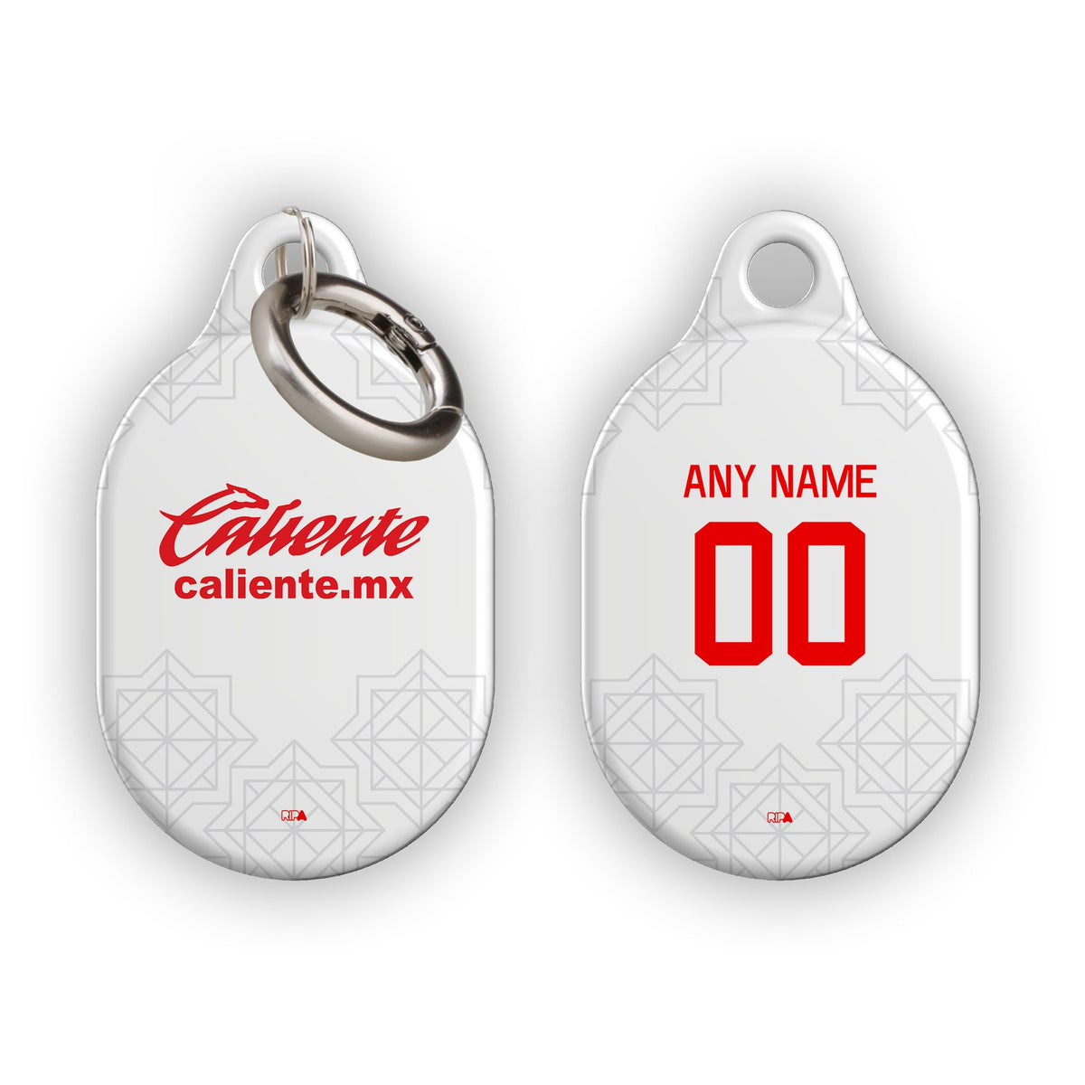 AirTag holder with the Chivas Guadalajara 2022-23 Away football shirt design by RIPA Football
