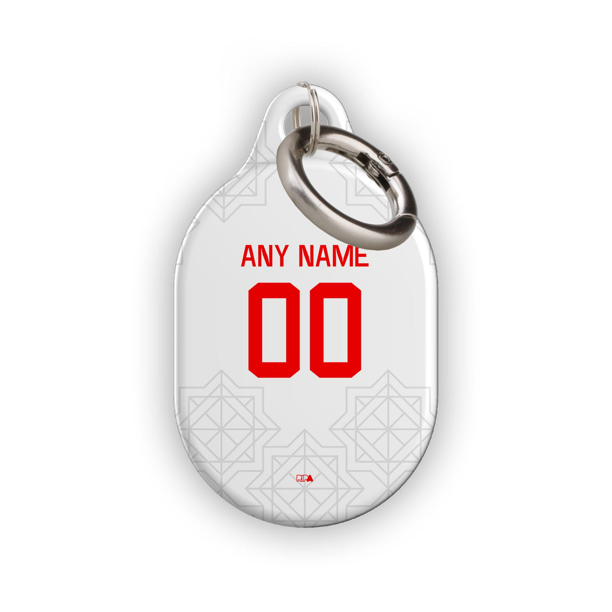 AirTag holder with the Chivas Guadalajara 2022-23 Away football shirt design by RIPA Football