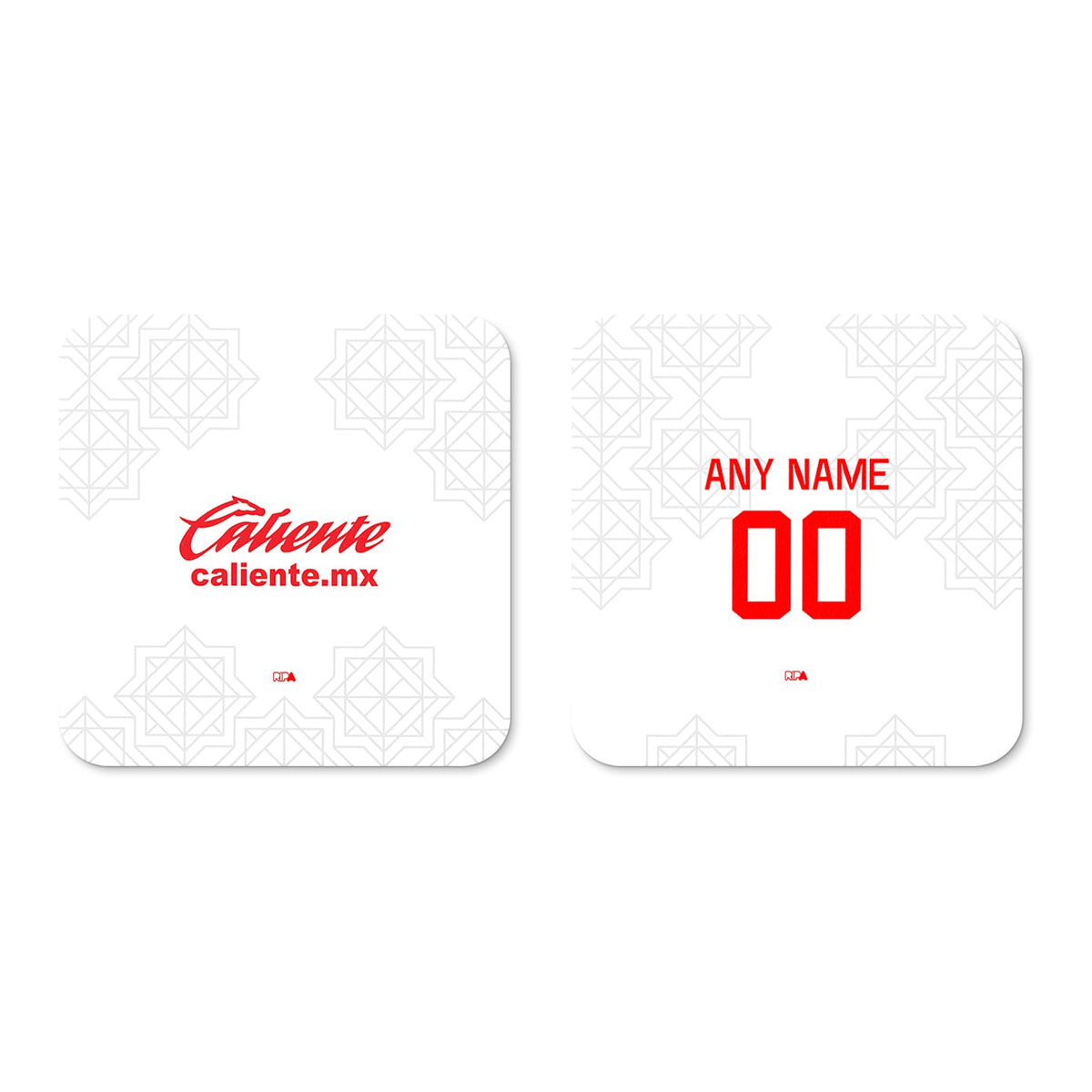 Coaster with the Chivas Guadalajara 2022-23 Away football shirt design by RIPA Football