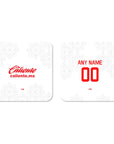 Coaster with the Chivas Guadalajara 2022-23 Away football shirt design by RIPA Football