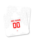 Coaster with the Chivas Guadalajara 2022-23 Away football shirt design by RIPA Football