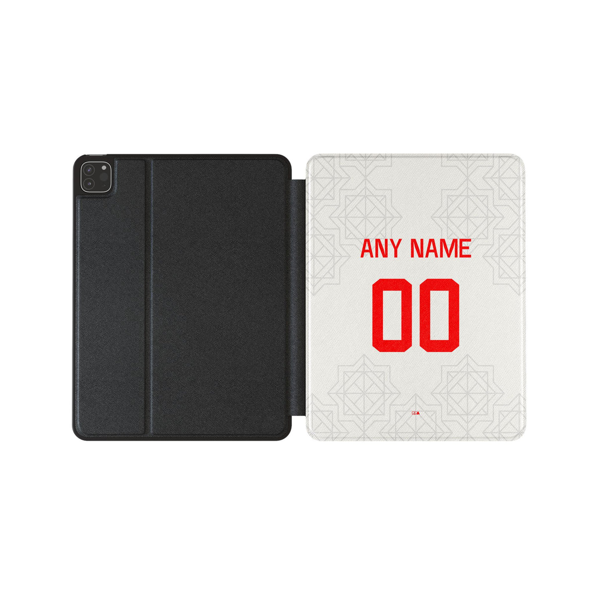 iPad case with the Chivas Guadalajara 2022-23 Away football shirt design by RIPA Football