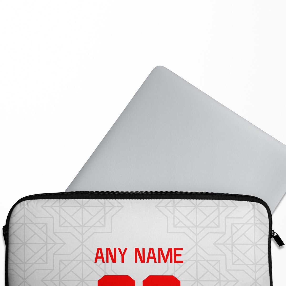 Laptop sleeve with the Chivas Guadalajara 2022-23 Away football shirt design by RIPA Football