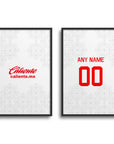 Print with the Chivas Guadalajara 2022-23 Away football shirt design by RIPA Football