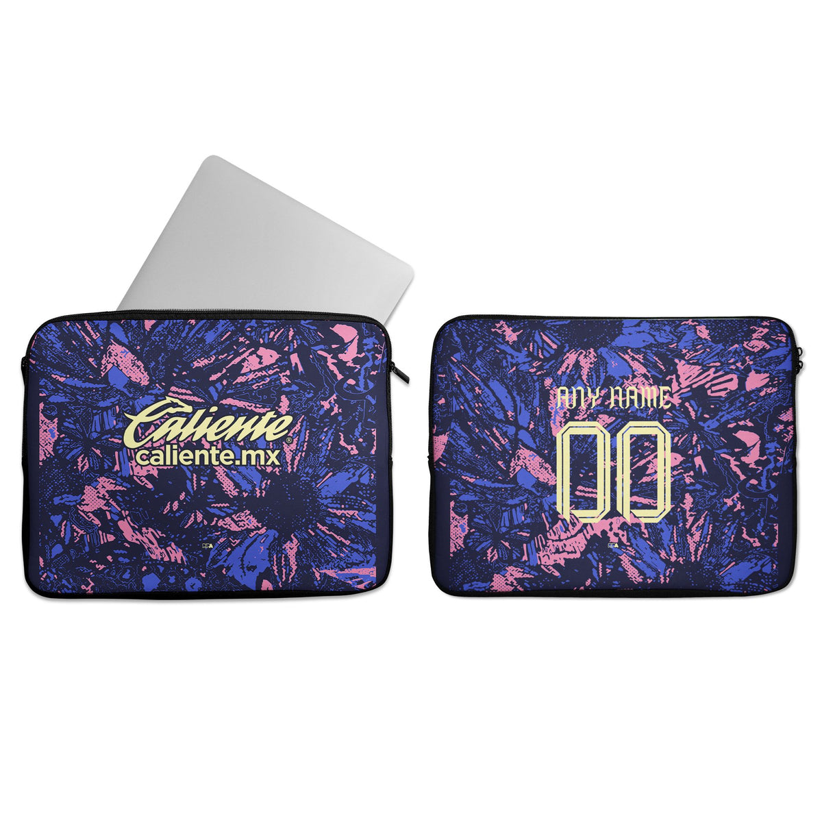 Laptop sleeve with the Club América 2024-25 Alternate football shirt design by RIPA Football