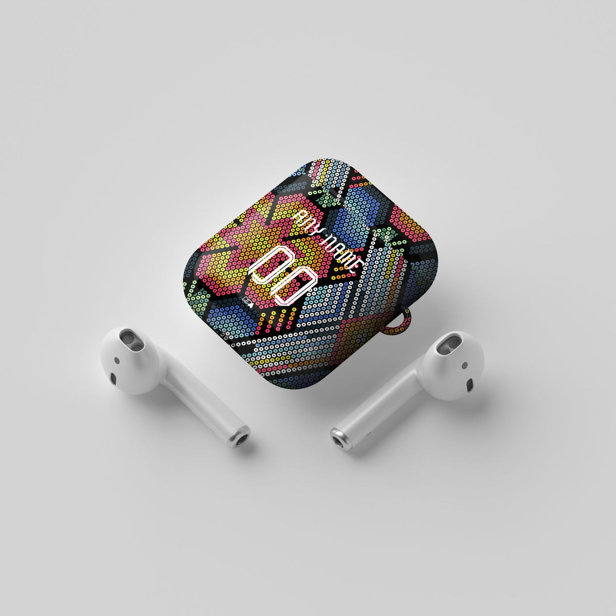 AirPods case with the Club América 2025-26 Prematch football shirt design by RIPA Football