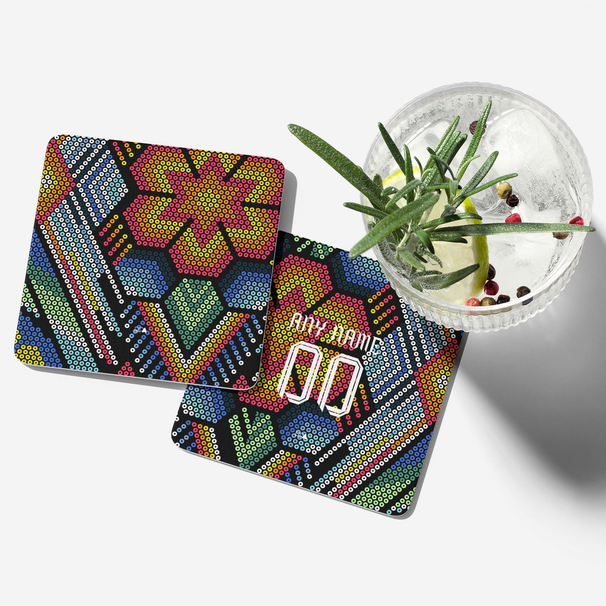 Coaster with the Club América 2025-26 Prematch football shirt design by RIPA Football
