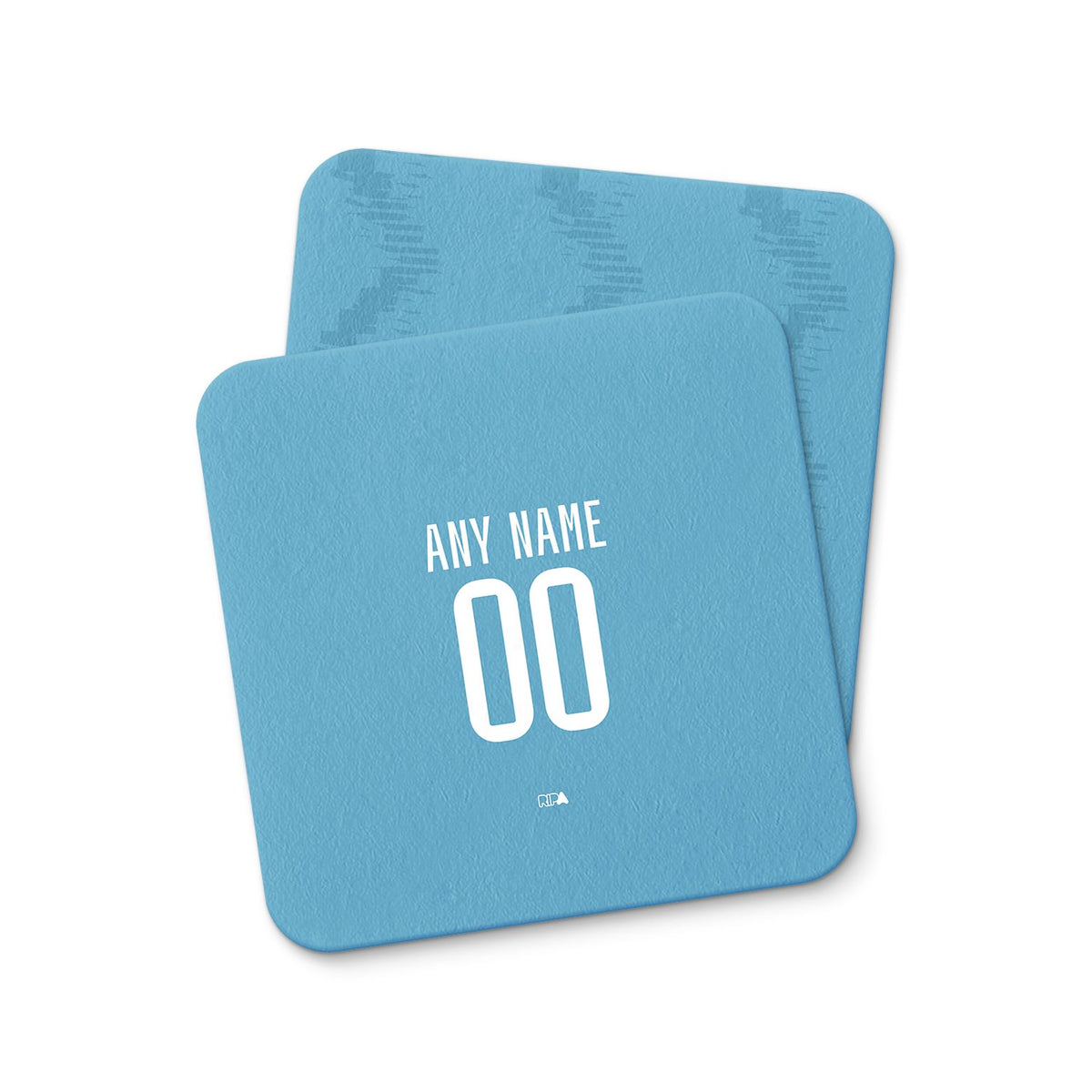 Coaster with the Club Brugge 2025-26 Third football shirt design by RIPA Football