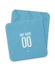 Coaster with the Club Brugge 2025-26 Third football shirt design by RIPA Football
