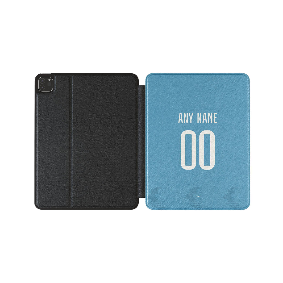 iPad case with the Club Brugge 2025-26 Third football shirt design by RIPA Football