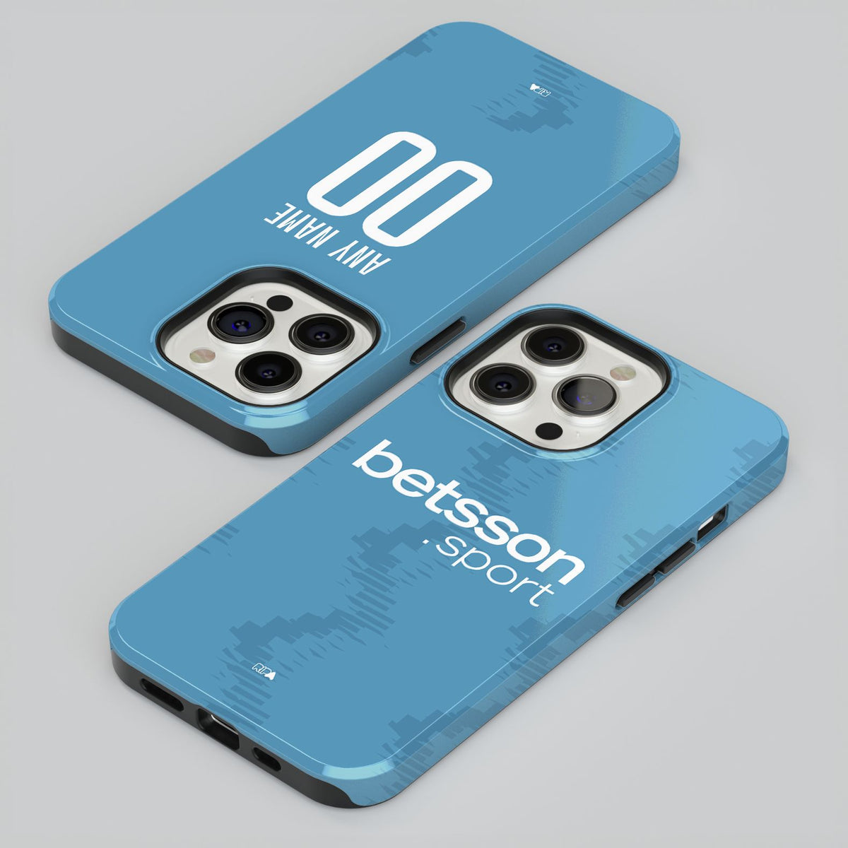 Phone case with the Club Brugge 2025-26 Third football shirt design by RIPA Football