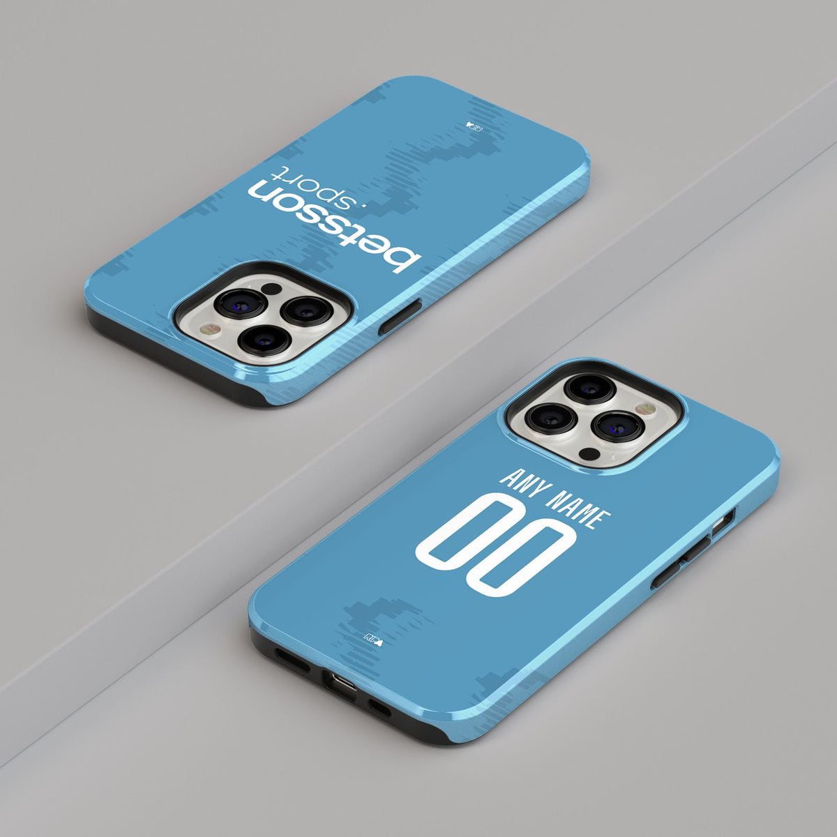 Phone case with the Club Brugge 2025-26 Third football shirt design by RIPA Football