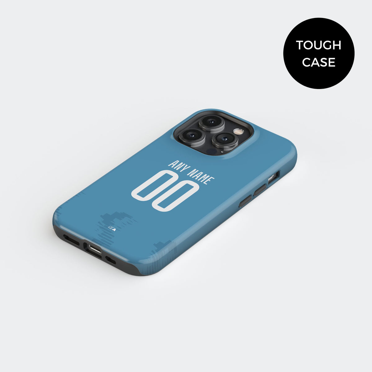 Phone case with the Club Brugge 2025-26 Third football shirt design by RIPA Football
