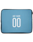 Laptop sleeve with the Club Brugge 2025-26 Third football shirt design by RIPA Football