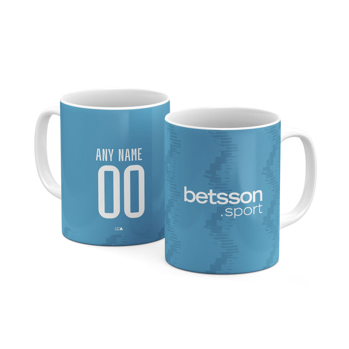 Mug with the Club Brugge 2025-26 Third football shirt design by RIPA Football
