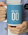 Mug with the Club Brugge 2025-26 Third football shirt design by RIPA Football