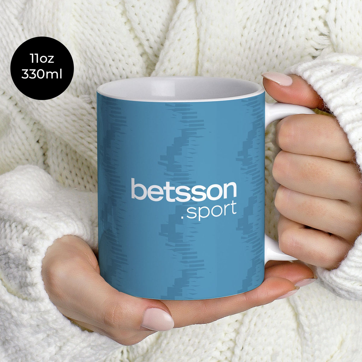 Mug with the Club Brugge 2025-26 Third football shirt design by RIPA Football