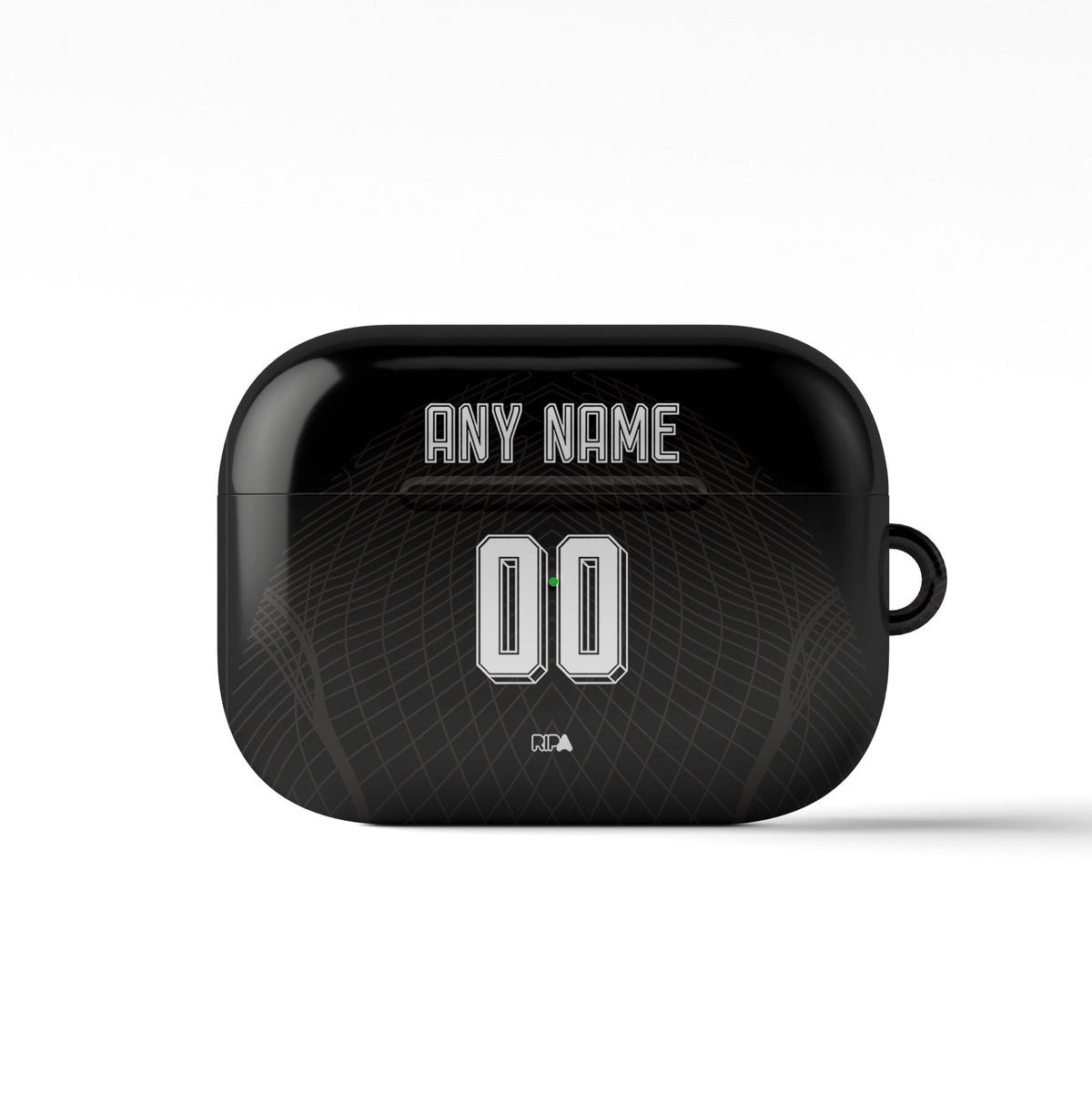AirPods case with the Corinthians 2023-24 Away football shirt design by RIPA Football