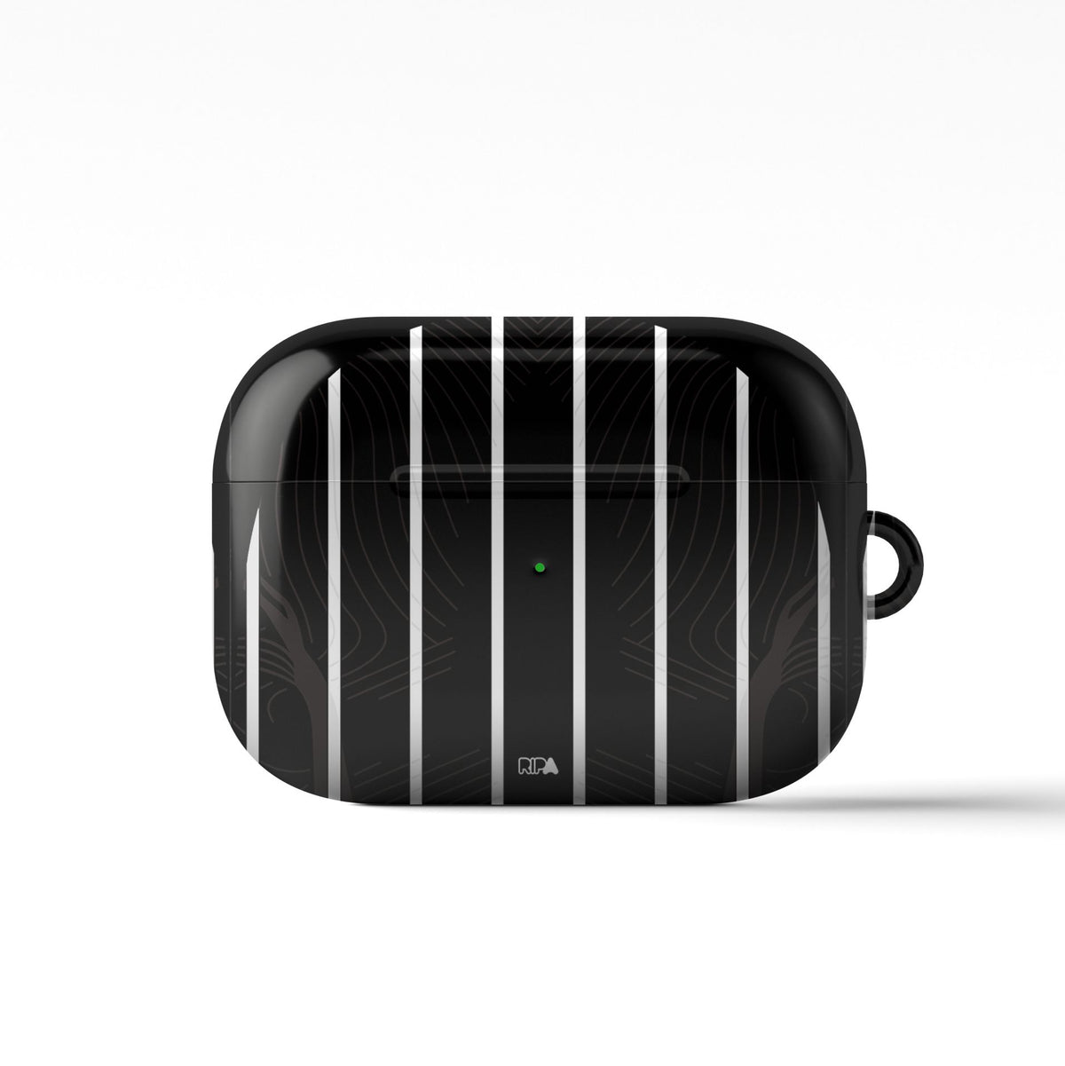 AirPods case with the Corinthians 2023-24 Away football shirt design by RIPA Football