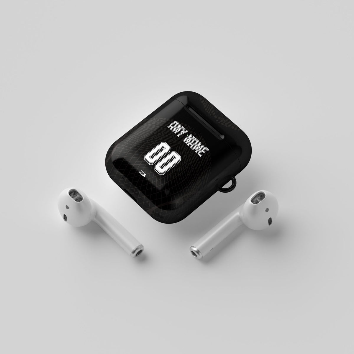 AirPods case with the Corinthians 2023-24 Away football shirt design by RIPA Football