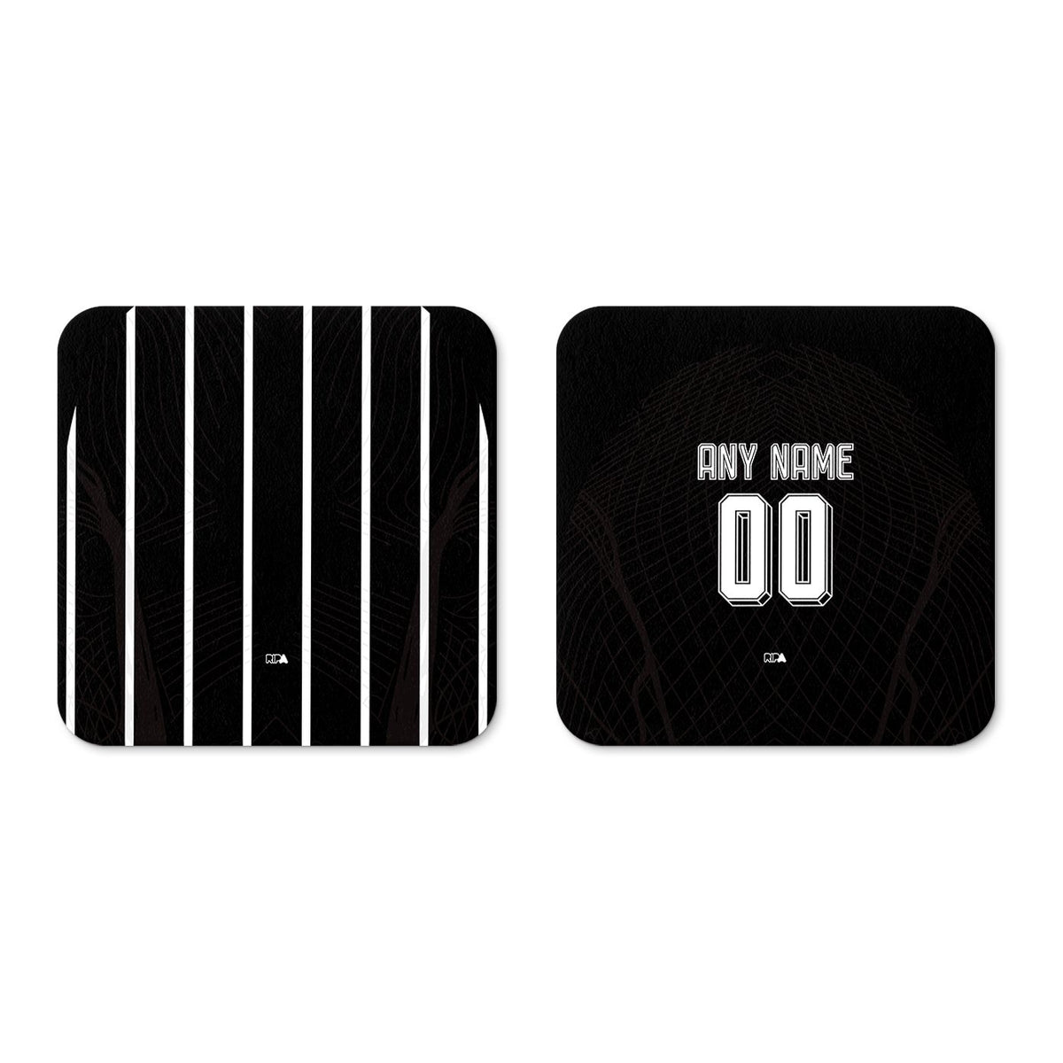 Coaster with the Corinthians 2023-24 Away football shirt design by RIPA Football