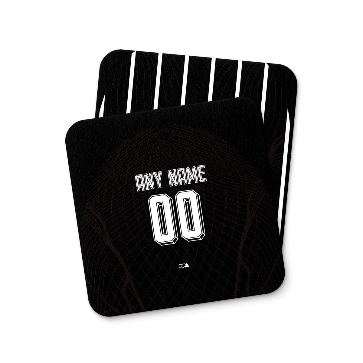 Coaster with the Corinthians 2023-24 Away football shirt design by RIPA Football