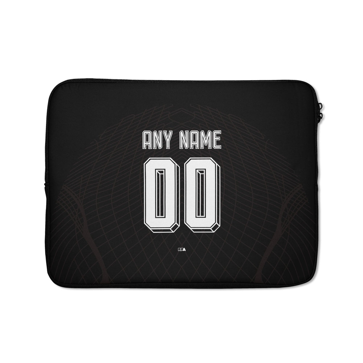 Laptop sleeve with the Corinthians 2023-24 Away football shirt design by RIPA Football