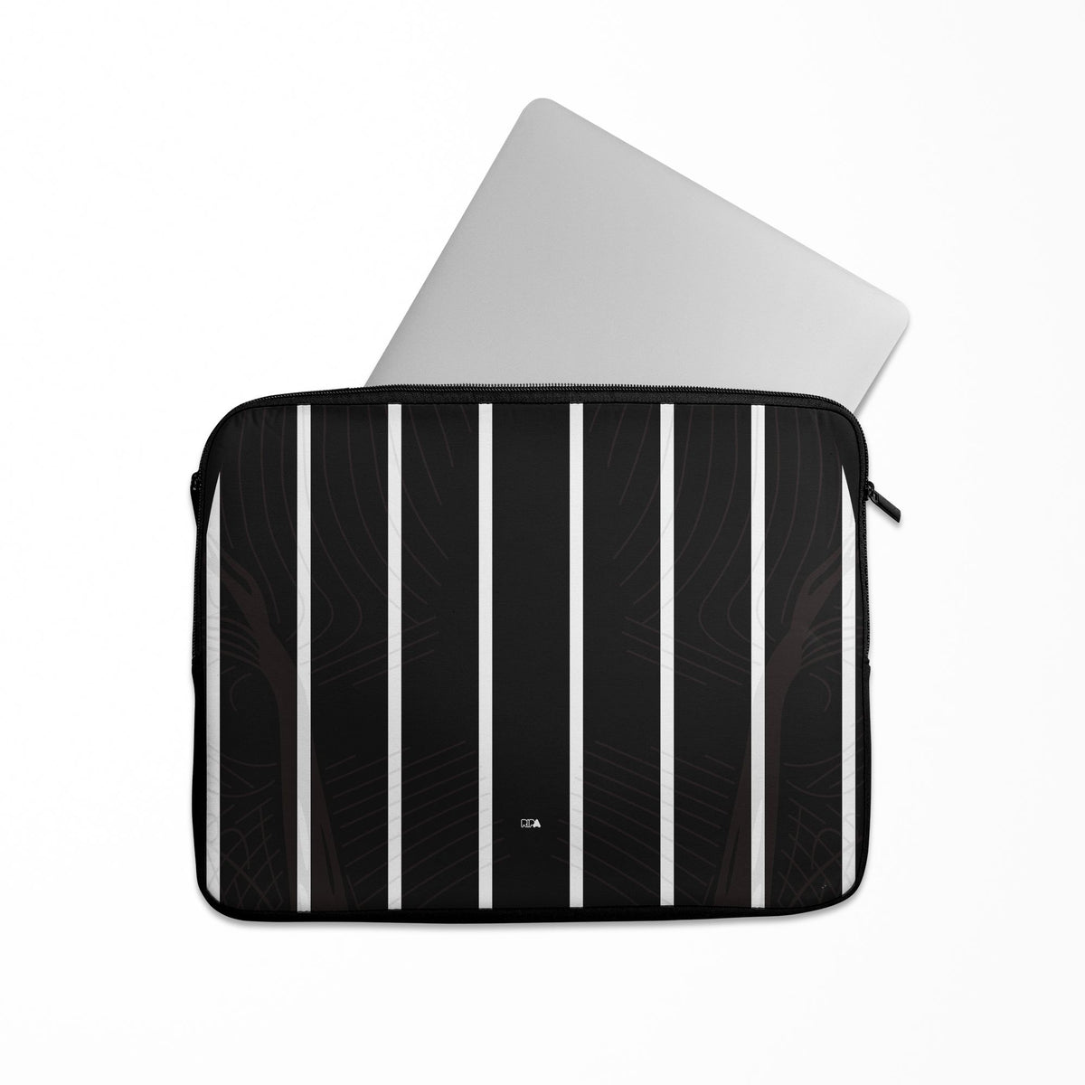 Laptop sleeve with the Corinthians 2023-24 Away football shirt design by RIPA Football