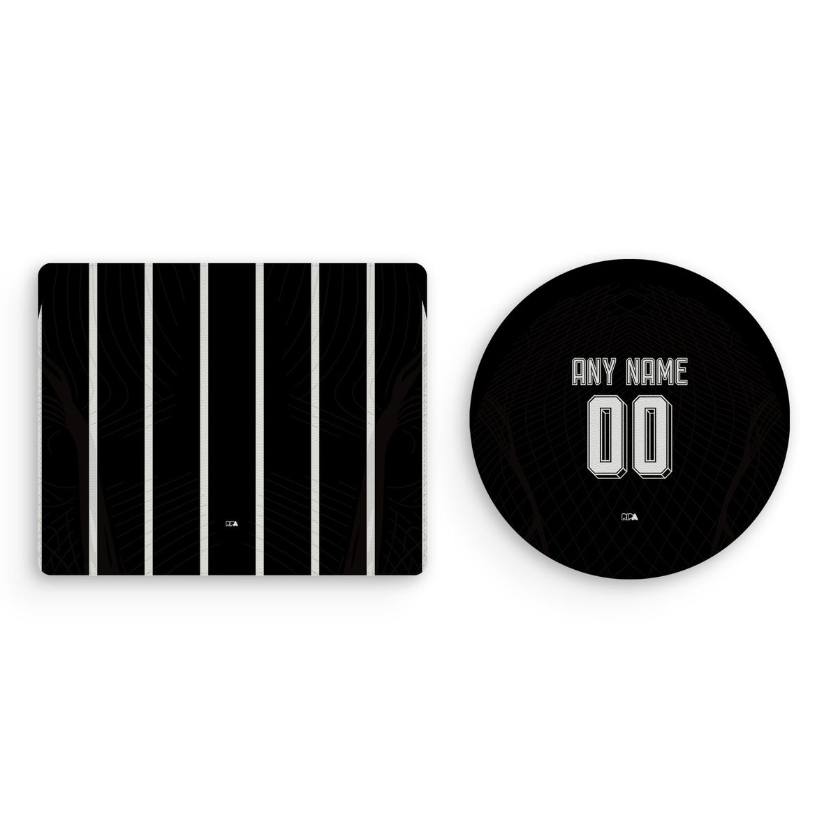 Mouse pad with the Corinthians 2023-24 Away football shirt design by RIPA Football
