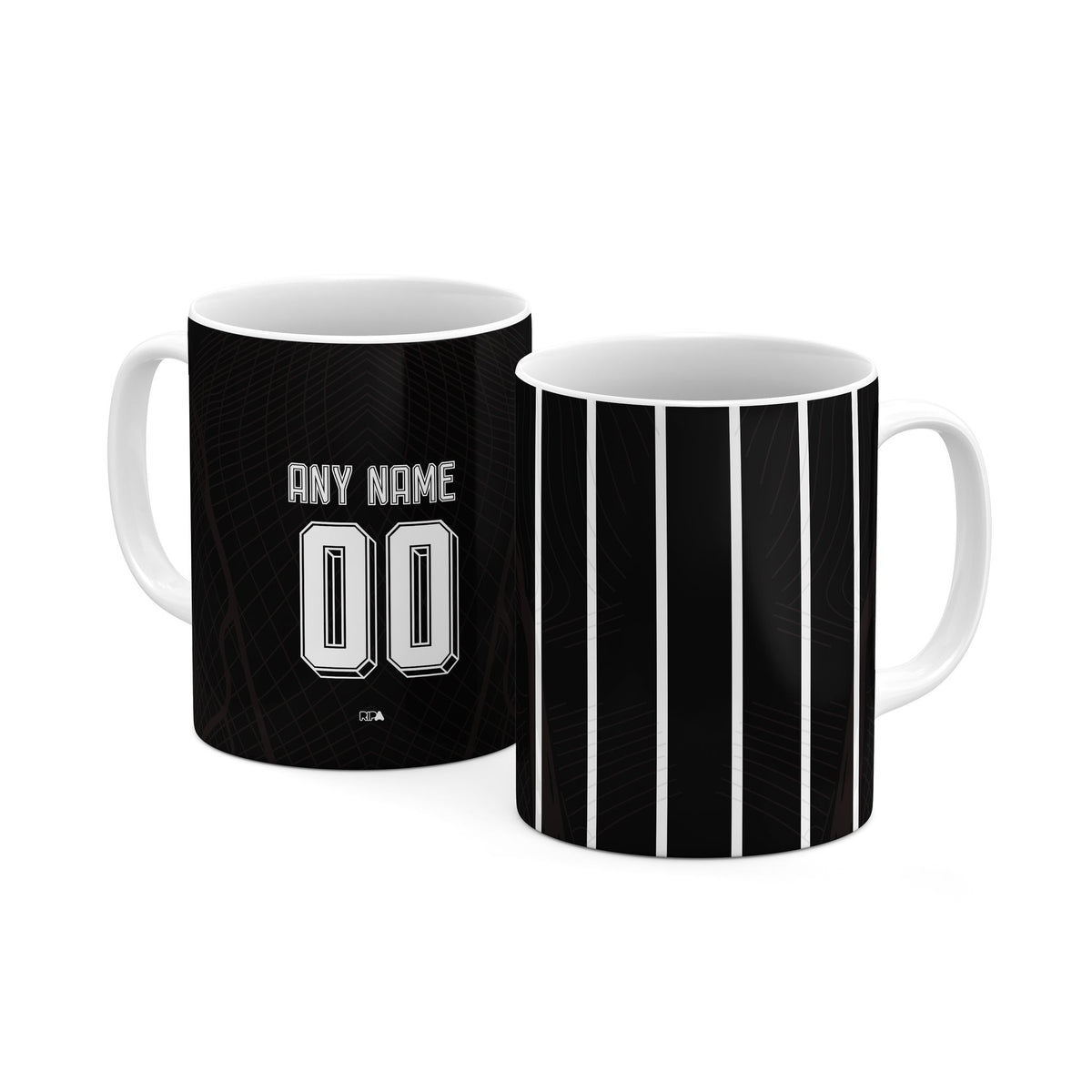 Mug with the Corinthians 2023-24 Away football shirt design by RIPA Football