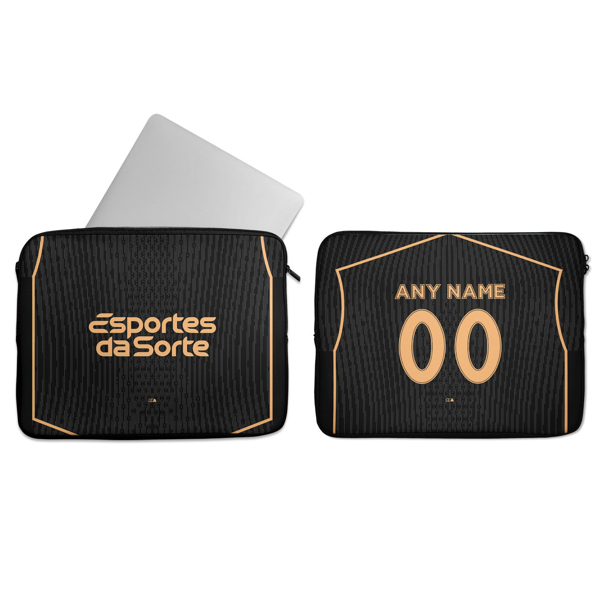 Laptop sleeve with the Corinthians 2025-26 Third football shirt design by RIPA Football