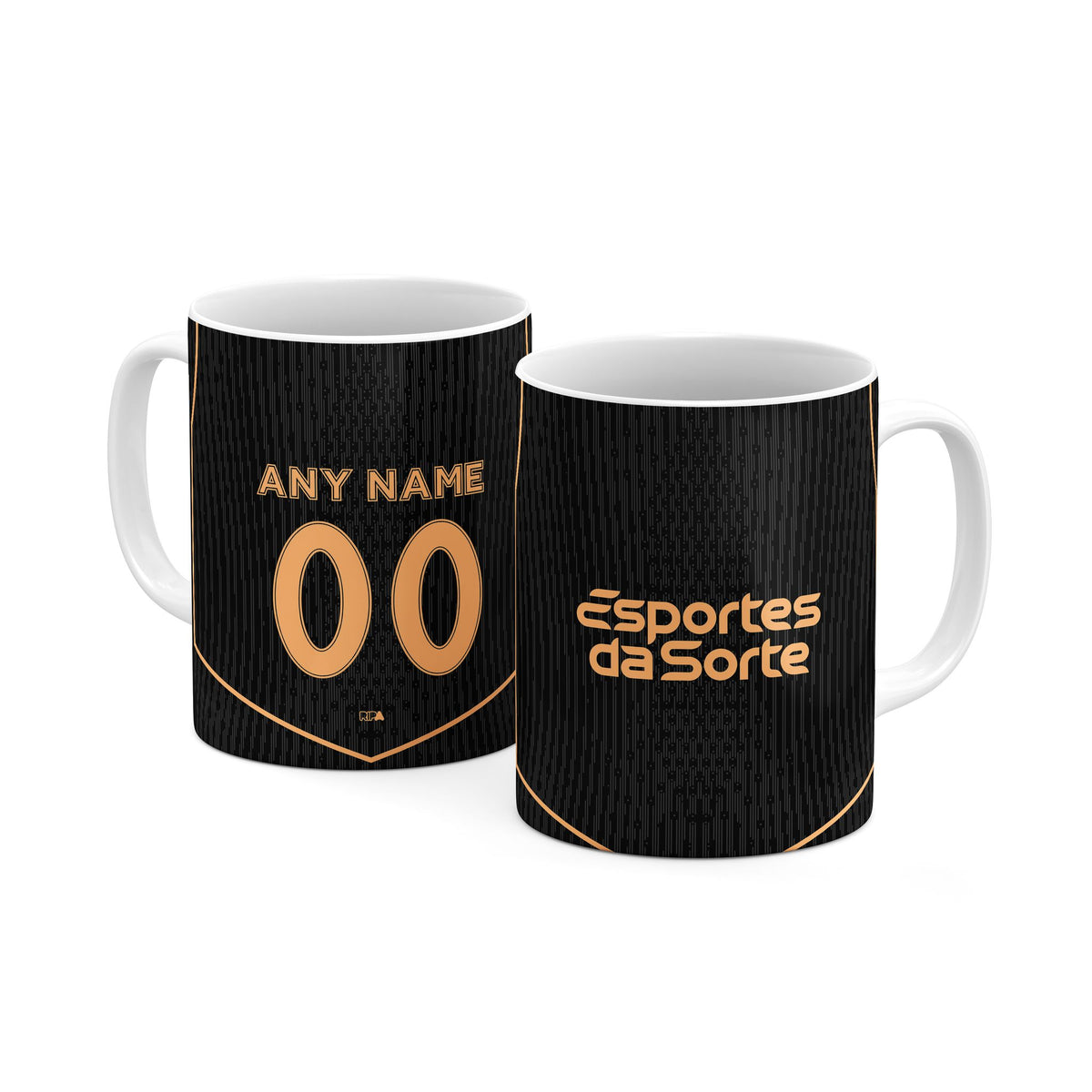 Mug with the Corinthians 2025-26 Third football shirt design by RIPA Football
