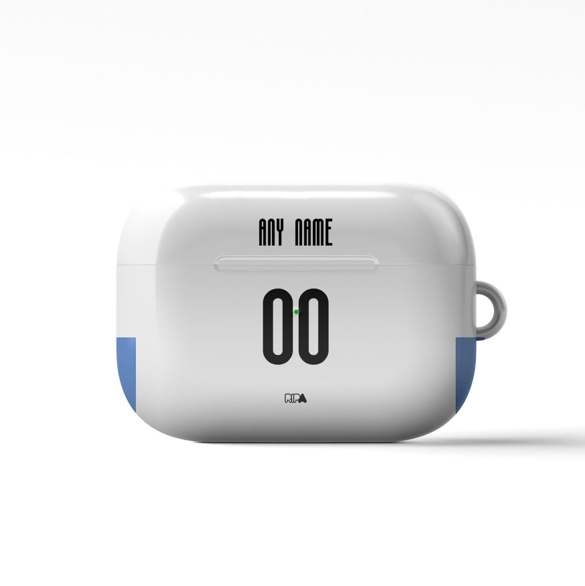 AirPods case with the Cruz Azul 2022-23 Away football shirt design by RIPA Football