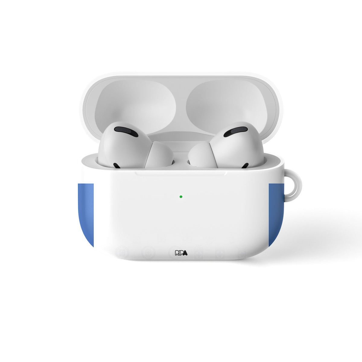 AirPods case with the Cruz Azul 2022-23 Away football shirt design by RIPA Football