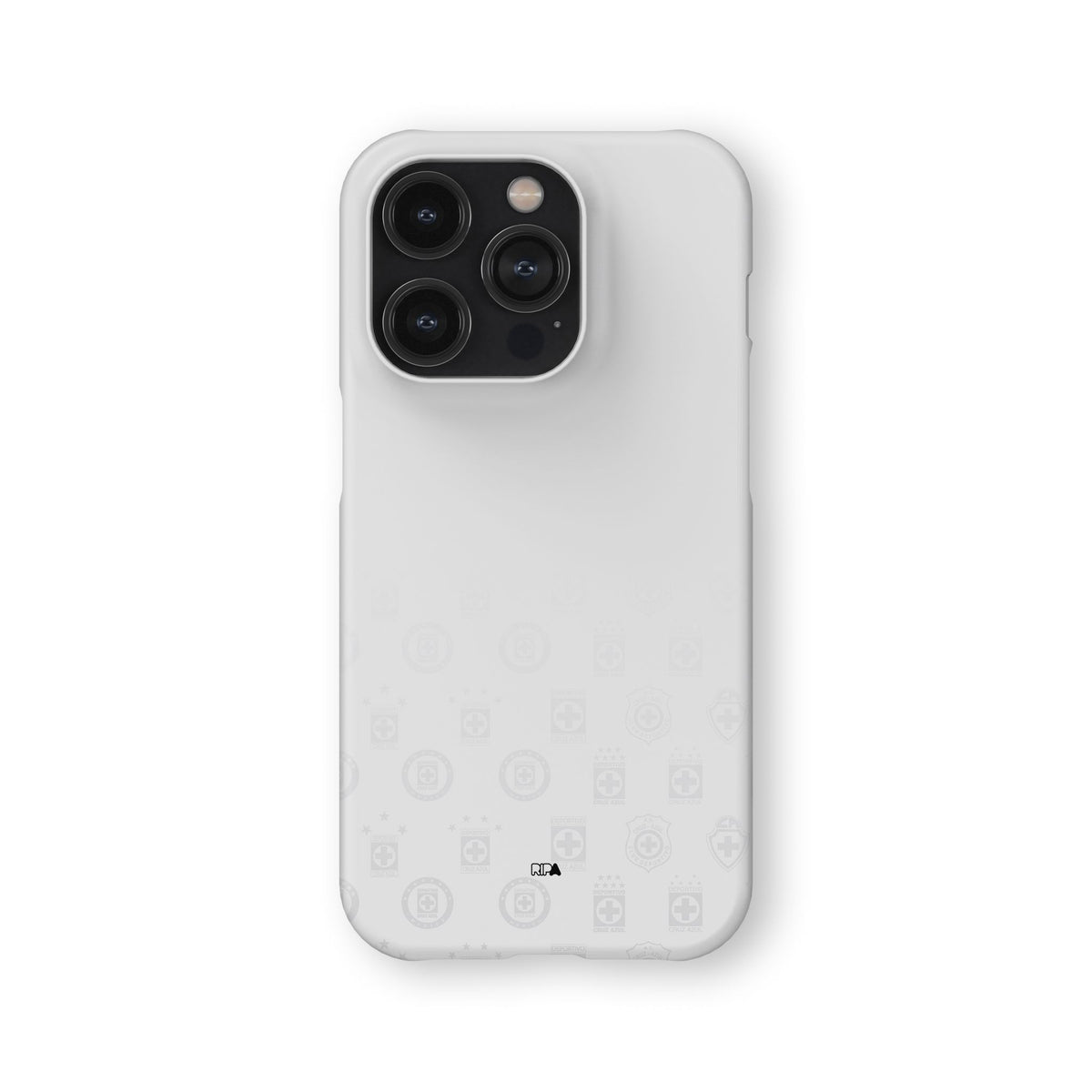 Phone case with the Cruz Azul 2022-23 Away football shirt design by RIPA Football
