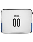 Laptop sleeve with the Cruz Azul 2022-23 Away football shirt design by RIPA Football