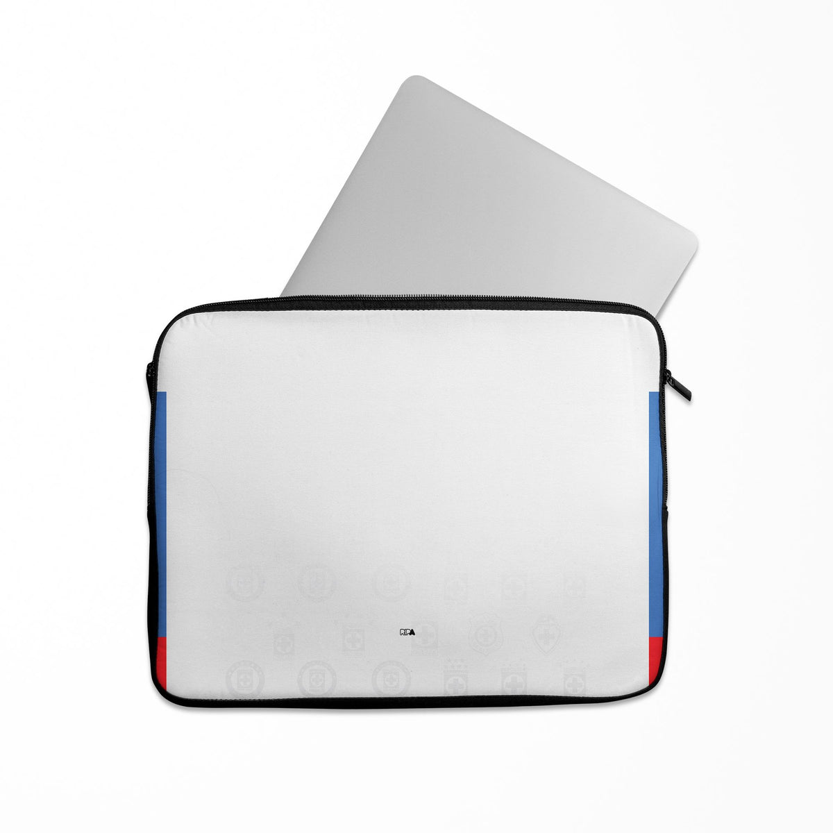 Laptop sleeve with the Cruz Azul 2022-23 Away football shirt design by RIPA Football