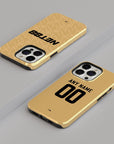 Phone case with the Crystal Palace 2025-26 Away football shirt design by RIPA Football