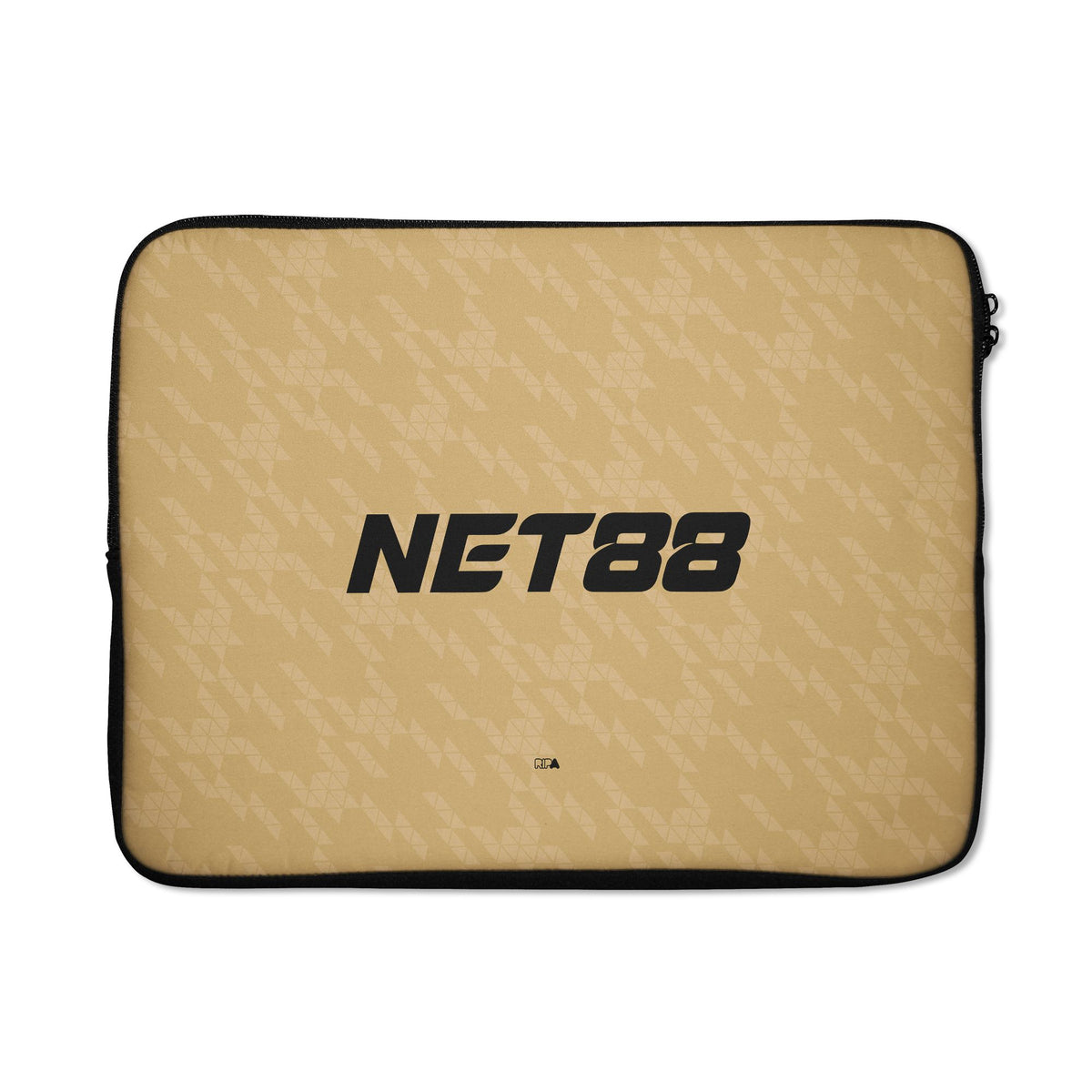 Laptop sleeve with the Crystal Palace 2025-26 Away football shirt design by RIPA Football