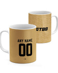 Mug with the Crystal Palace 2025-26 Away football shirt design by RIPA Football