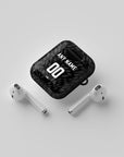 AirPods case with the Crystal Palace 2026-27 Away football shirt design by RIPA Football