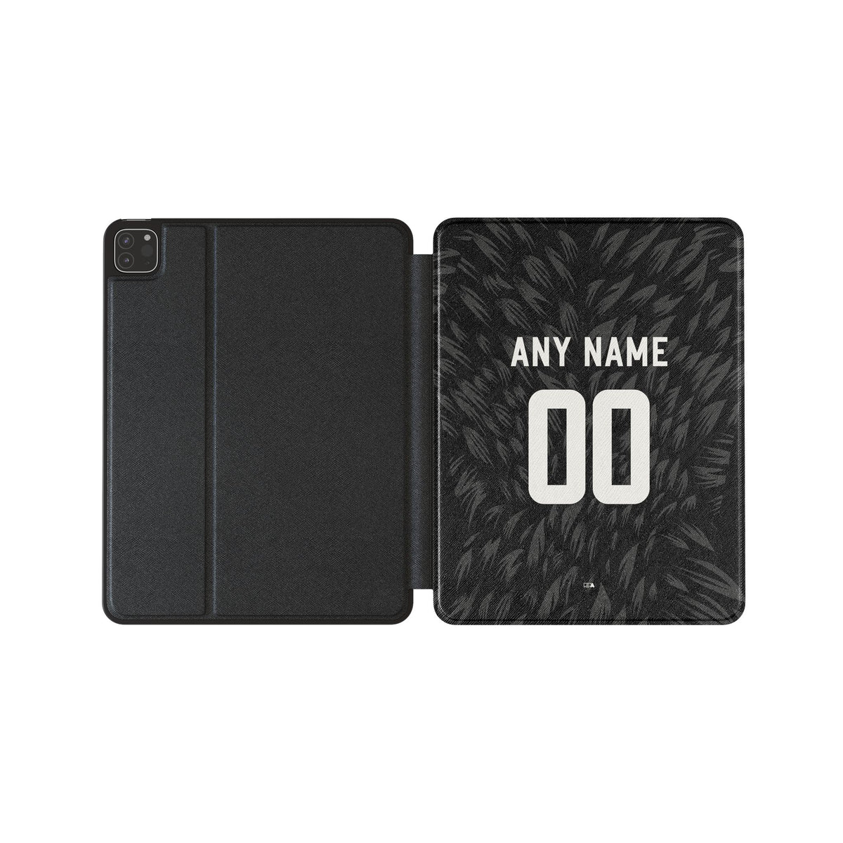 iPad case with the Crystal Palace 2026-27 Away football shirt design by RIPA Football