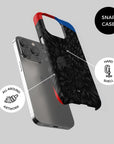Phone case with the Crystal Palace 2026-27 Away football shirt design by RIPA Football