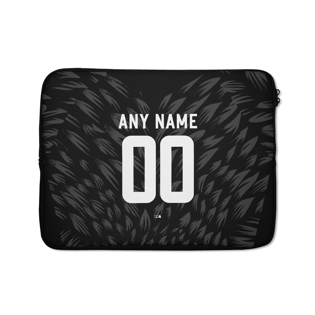 Laptop sleeve with the Crystal Palace 2026-27 Away football shirt design by RIPA Football