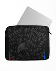 Laptop sleeve with the Crystal Palace 2026-27 Away football shirt design by RIPA Football