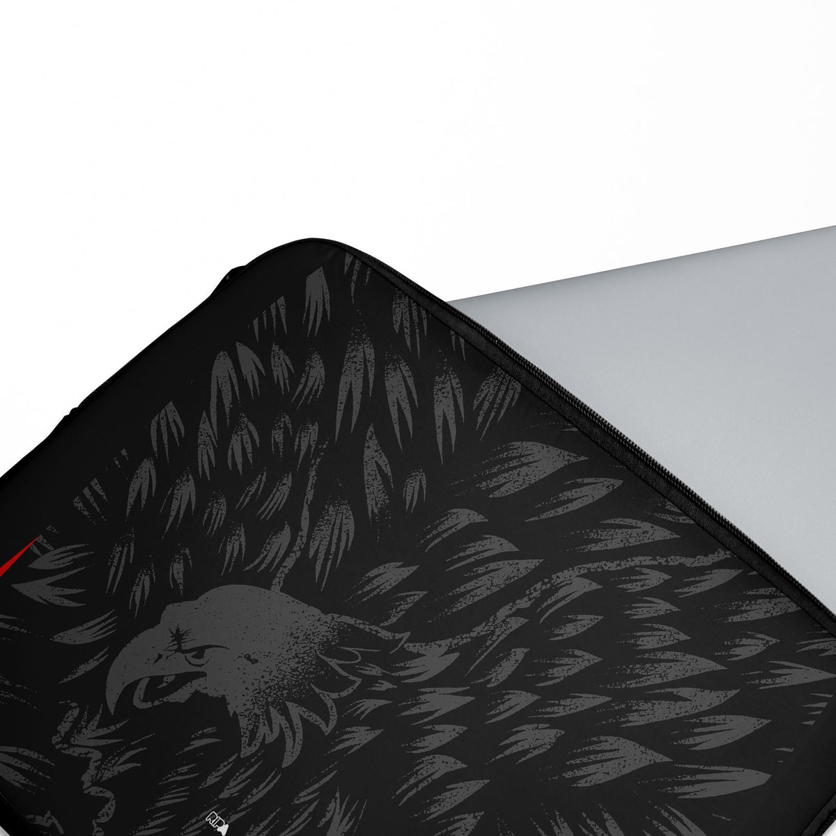Laptop sleeve with the Crystal Palace 2026-27 Away football shirt design by RIPA Football