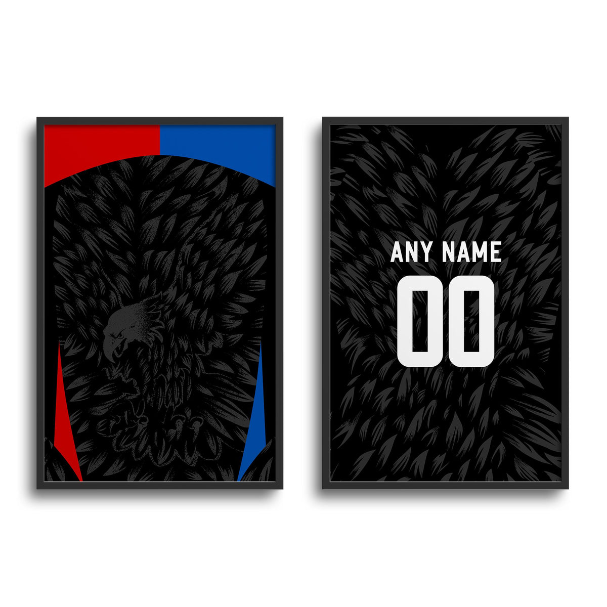 Print with the Crystal Palace 2026-27 Away football shirt design by RIPA Football