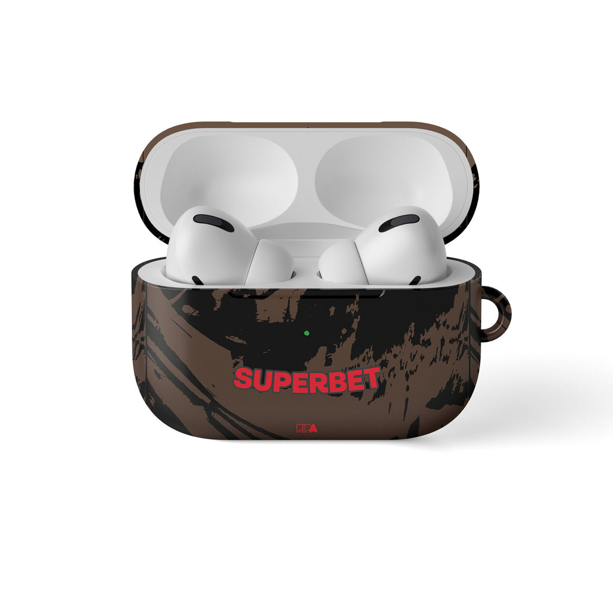 AirPods case with the Dinamo București 2026-27 Third football shirt design by RIPA Football
