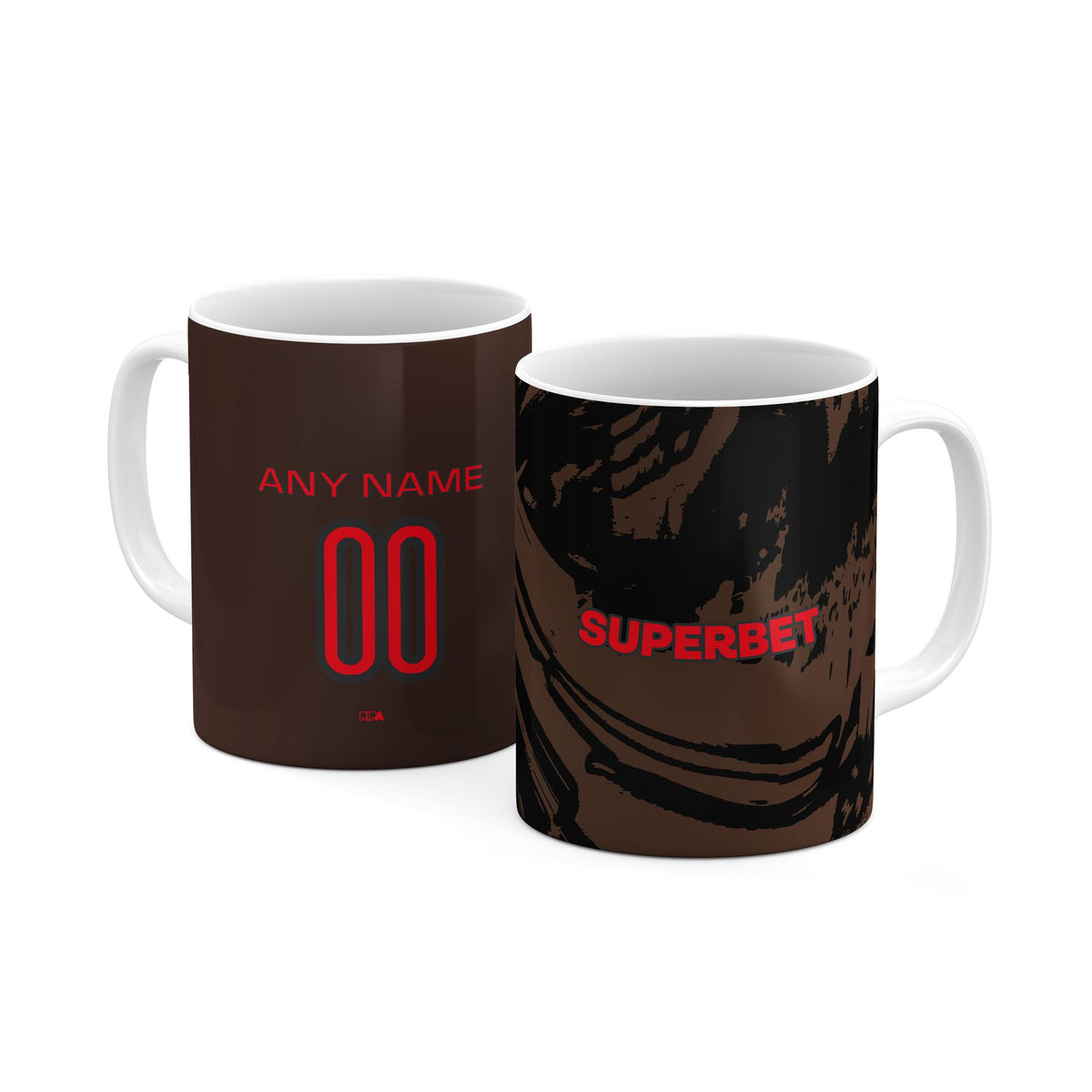 Mug with the Dinamo București 2026-27 Third football shirt design by RIPA Football