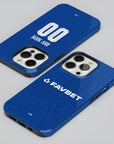 Phone case with the Dinamo Zagreb 2026-27 Home football shirt design by RIPA Football